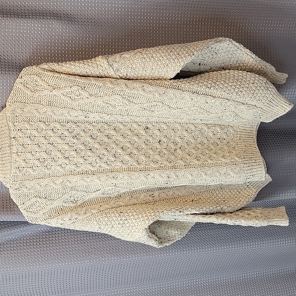 Vintage Tivoli 70's / 80's Irish Fisherman Cable Knit 100% Wool Sweater Size XL - Picture 5 of 5